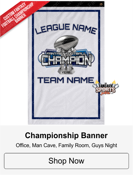 Custom Fantasy Football Champion Trophy Banner