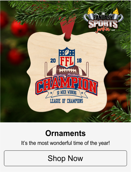 Fantasy Football Championship Trophy Ornaments