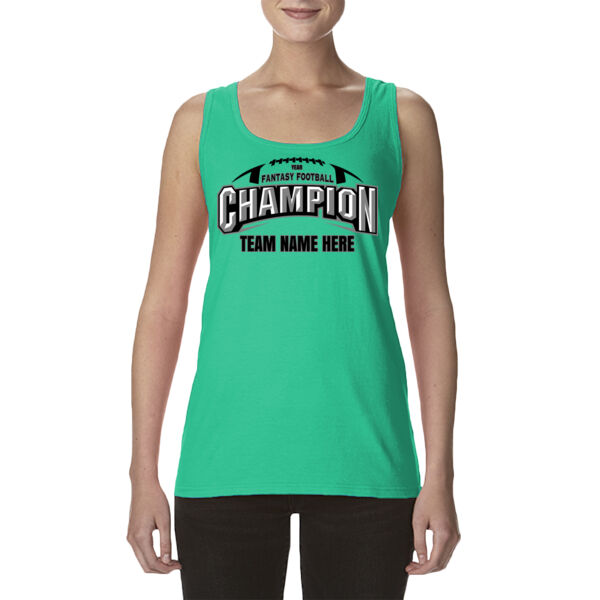 Fantasy Football Champion Arch Football - Ladies' Softstyle®  4.5 oz. Racerback Tank (S) Thumbnail