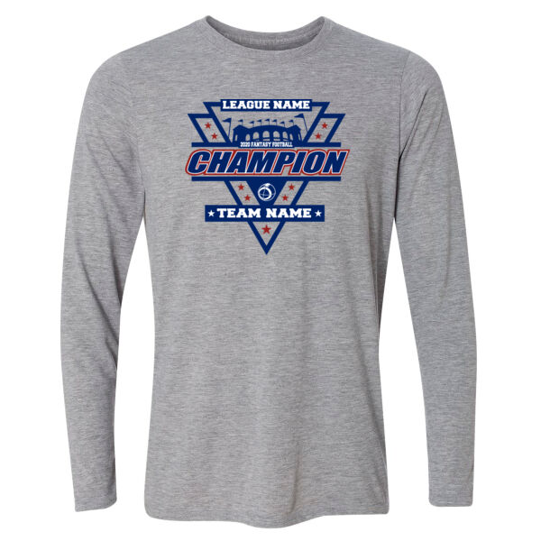 Fantasy Football Champion Stadium/Shield - Light Long Sleeve Ultra Performance Active Lifestyle T Shirt Thumbnail