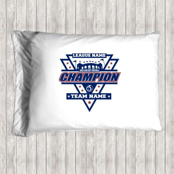 Fantasy Football Champion Stadium/Shield - Pillow Case Thumbnail
