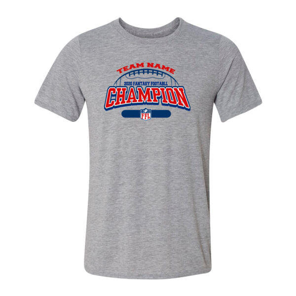 Fantasy Football Champion - Football Outline FFL - Light Youth/Adult Ultra Performance Active Lifestyle T Shirt Thumbnail