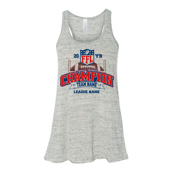Fantasy Football Champion - Goalpost FFL - Bella Ladies' Flowy Racerback Tank (S) Thumbnail
