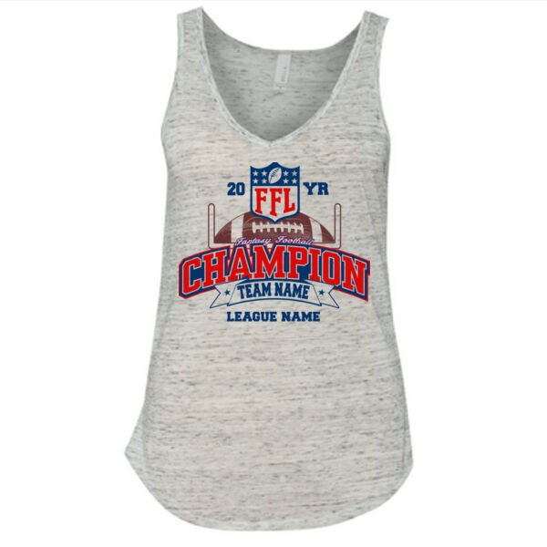 Fantasy Football Champion - Goalpost FFL - Ladies' Flowy V-Neck Tank Thumbnail