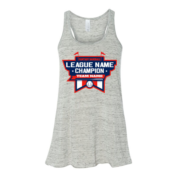 Fantasy Baseball Champion Stadium - Bella Ladies' Flowy Racerback Tank (S) Thumbnail