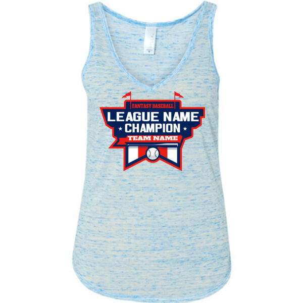 Fantasy Baseball Champion Stadium - Ladies' Flowy V-Neck Tank Thumbnail