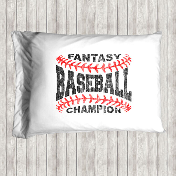 Fantasy Baseball Champion Laces  - Pillow Case Thumbnail