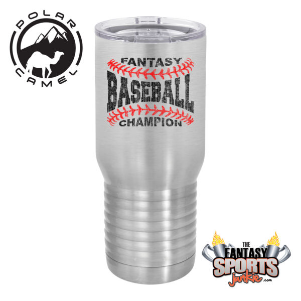 Fantasy Baseball Champion Laces  - Polar Camel 20 oz. Tall Stainless Steel Vacuum Insulated Tumbler (FSJ) Thumbnail