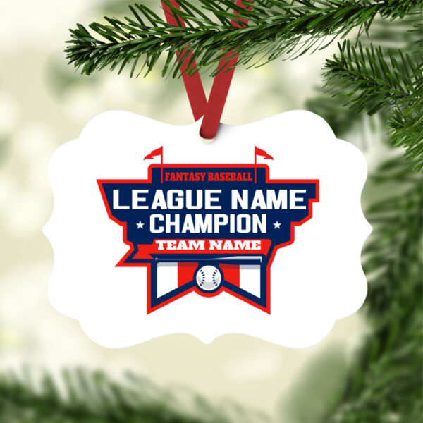 Fantasy Baseball Champion Stadium - White Aluminum Benelux Christmas Ornament Fantasy Baseball Champion Stadium - White Aluminum Benelux Christmas Ornament Thumbnail