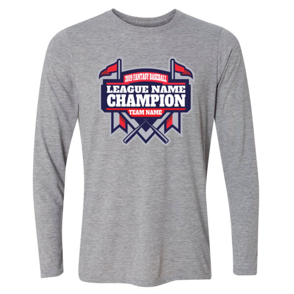 Fantasy Baseball Champion Diamond Stadium - Light Long Sleeve Ultra Performance Active Lifestyle T Shirt Thumbnail