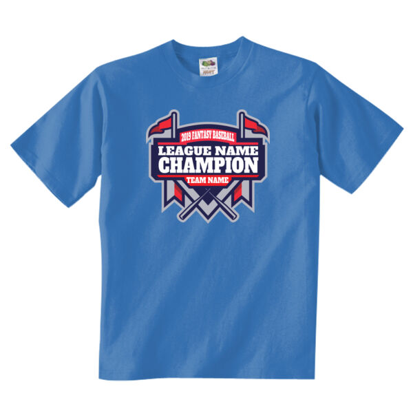 Fantasy Baseball Champion Diamond Stadium - Adult/Youth 5 oz. HD Cotton™ T-Shirt (S) Thumbnail