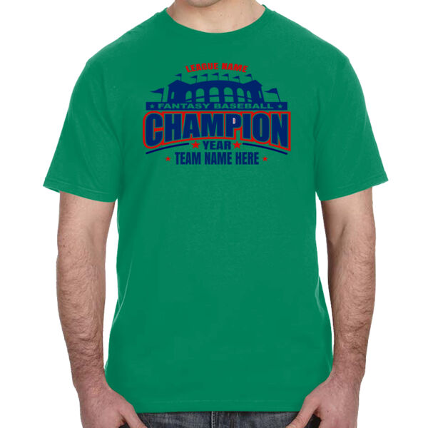 Fantasy Baseball Champion Pennant Stadium - Lightweight T-Shirt Thumbnail