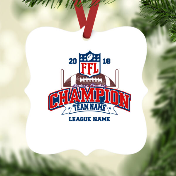 Fantasy Football Champion - Goalpost FFL - Prague Christmas Ornament Thumbnail