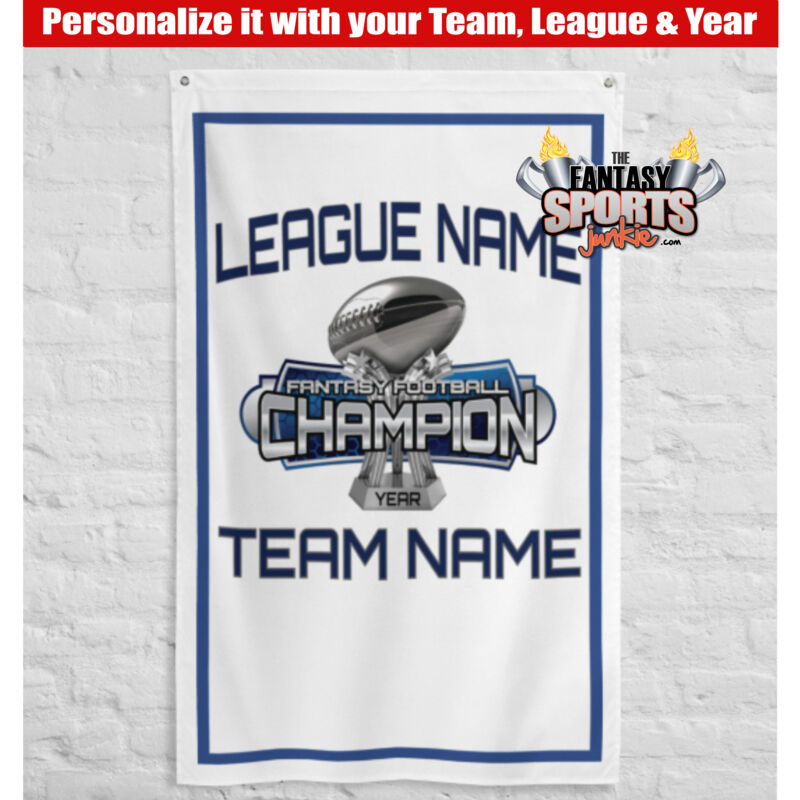 Fantasy Football Champion Large Trophy - 3' x 5' Polyester Mesh Flag Thumbnail