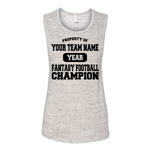 Custom Property of Fantasy Football Champion - Bella Flowy Scoop Muscle Tank (S) Thumbnail