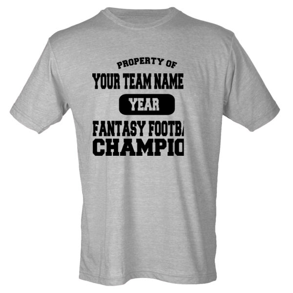 Custom Property of Fantasy Football Champion - Youth Poly-Rich Tee Thumbnail