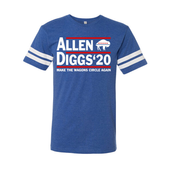 Allen / Diggs '20 - Make the Wagons Circle Again - LAT Adult Football Fine Jersey T-Shirt Thumbnail