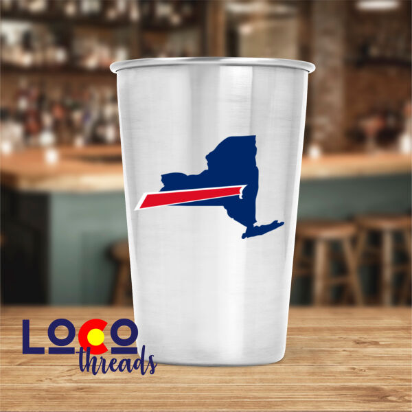Buffalo is New York's Team - 17 oz Stainless Steel Pint Glass (FSJ) Buffalo is New York's Team - 17 oz Stainless Steel Pint Glass (FSJ) Thumbnail