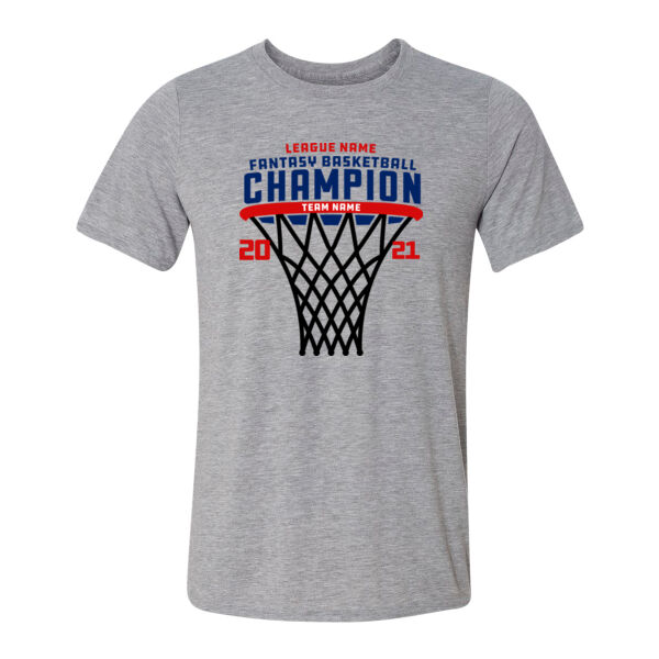 Fantasy Basketball Championship Hoop - Light Youth/Adult Ultra Performance Active Lifestyle T Shirt Thumbnail