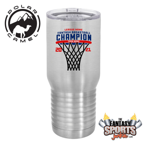 Fantasy Basketball Championship Hoop - Polar Camel 20 oz. Tall Stainless Steel Vacuum Insulated Tumbler (FSJ) Thumbnail