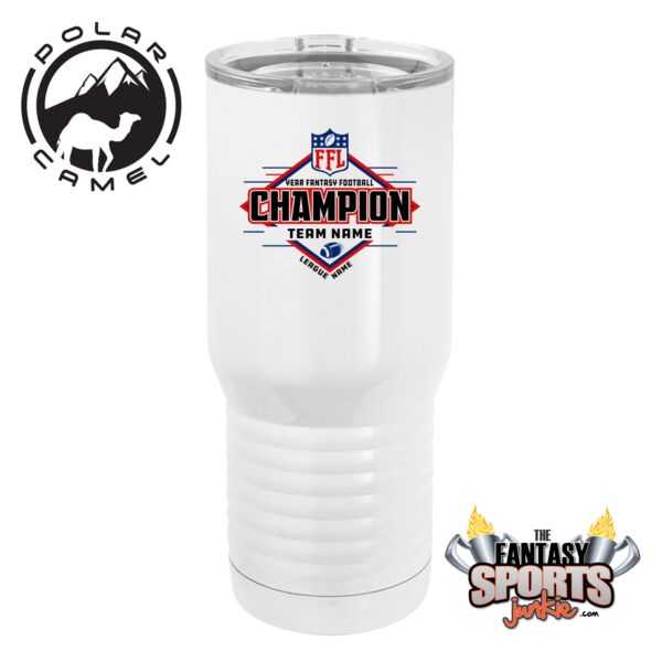 Fantasy Football Champion Diamond  - Polar Camel 20 oz. Tall Stainless Steel Vacuum Insulated Tumbler (FSJ) Fantasy Football Champion Diamond  - Polar Camel 20 oz. Tall Stainless Steel Vacuum Insulated Tumbler (FSJ) Thumbnail