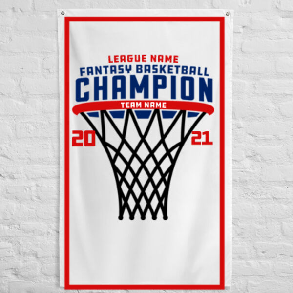Fantasy Basketball Championship Hoop - 3' x 5' Polyester Flag Thumbnail