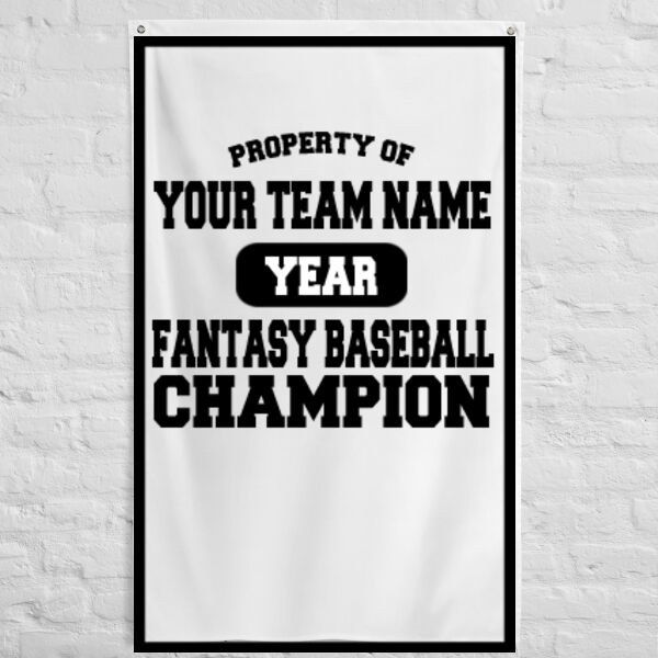 Property of Fantasy Baseball Champion - 3' x 5' Polyester Flag Thumbnail