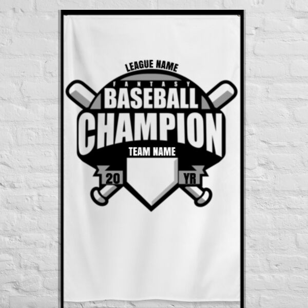 Custom Fantasy Baseball Champion Bats - 3' x 5' Polyester Flag Thumbnail