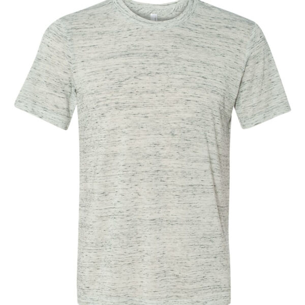 Custom Fantasy Baseball Champion T-shirt Bats (Navy) - White Marble Unisex Poly-Cotton Short-Sleeve T-Shirt Thumbnail