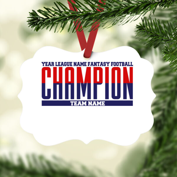 Fantasy Football Champion Split - Benelux Christmas Ornament Thumbnail