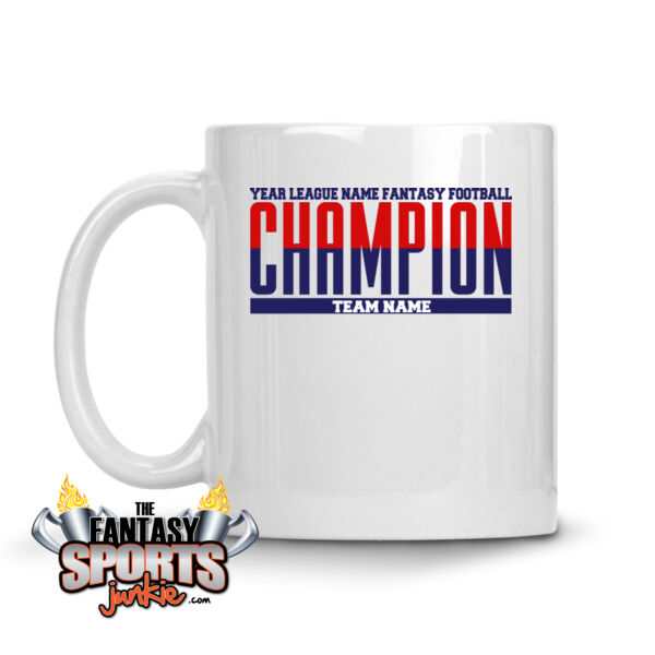 Fantasy Football Champion Split - 11 oz Ceramic Mug (FSJ) Thumbnail