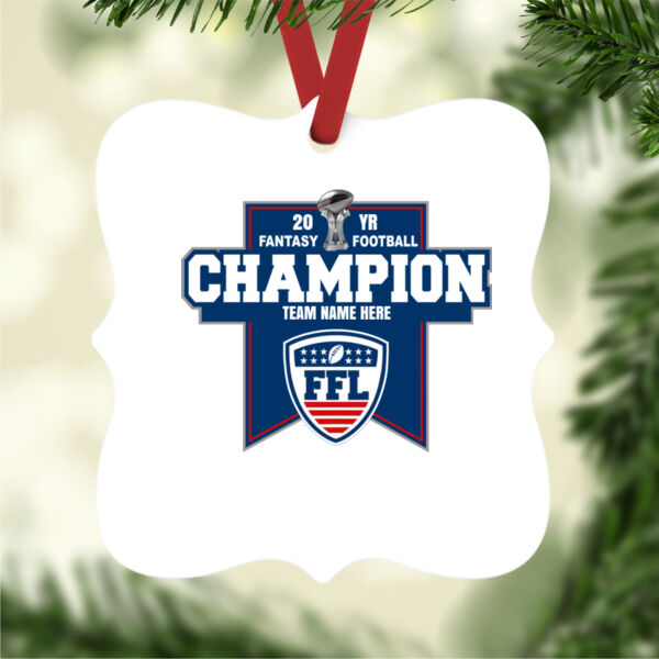 Fantasy Football Champion Banner  - Prague Christmas Ornament Thumbnail
