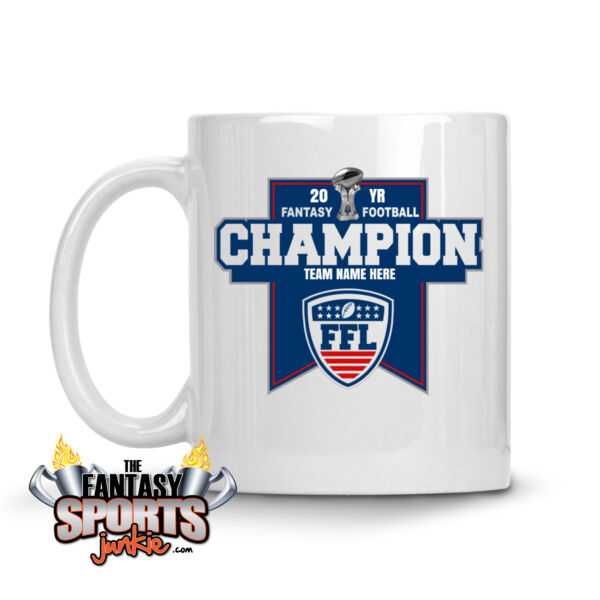 Fantasy Football Champion Banner  - 11 oz Ceramic Mug (FSJ) Thumbnail