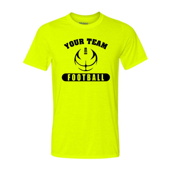 Custom Football Outline - Light Youth Ultra Performance 100% Performance T Shirt Thumbnail