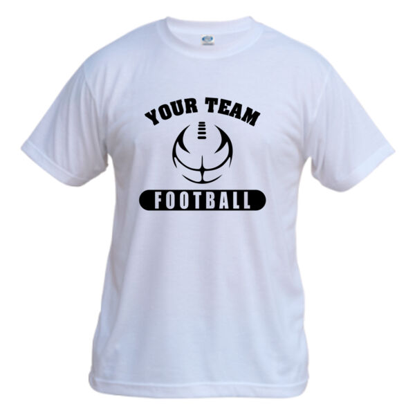 Custom Football Outline - Vapor Basic Performance Tee Thumbnail