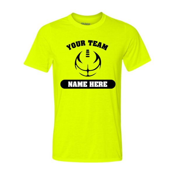 Football Outline Full Custom - Light Youth Ultra Performance 100% Performance T Shirt Thumbnail