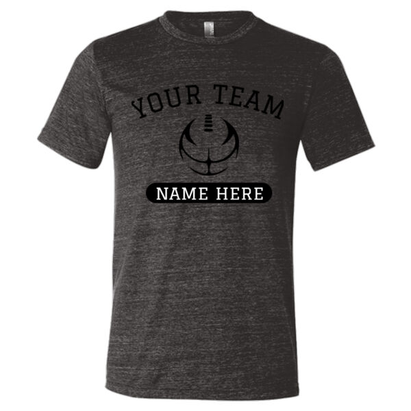 Football Outline Full Custom - Triblend Short Sleeve T-Shirt Thumbnail
