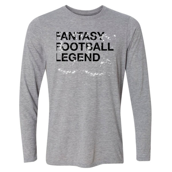 Distressed Fantasy Football Legend - Light Youth Long Sleeve Ultra Performance 100% Performance T Shirt Thumbnail
