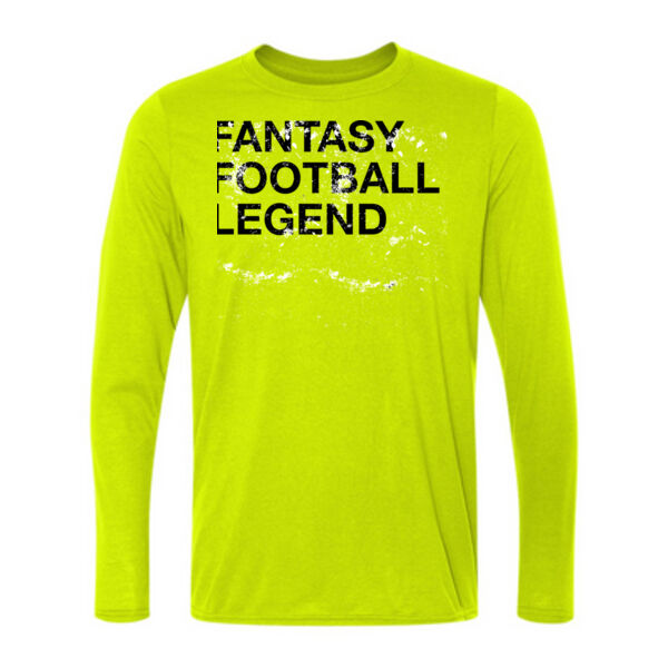 Distressed Fantasy Football Legend - Light Long Sleeve Ultra Performance 100% Performance T Shirt Thumbnail