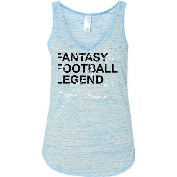 Distressed Fantasy Football Legend - Ladies' Flowy V-Neck Tank Thumbnail