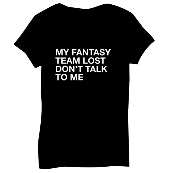 My Fantasy Team Lost Don't Talk To Me - Bella Short-Sleeve V-Neck T-Shirt Thumbnail