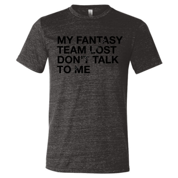 My Fantasy Team Lost Don't Talk To Me - Triblend Short Sleeve T-Shirt Thumbnail