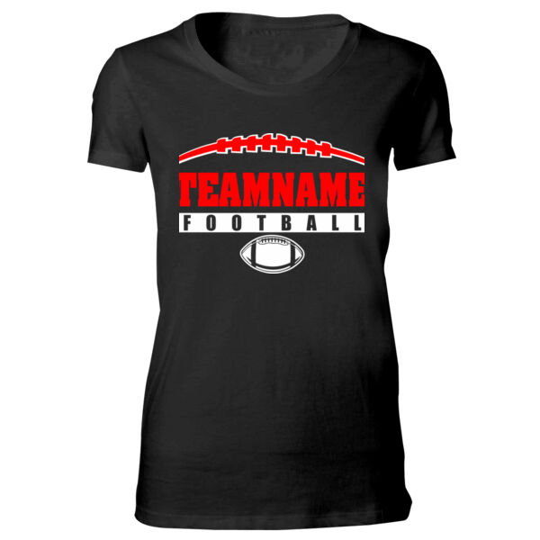Football Laces Outline - Bella Favorite T-Shirt Thumbnail