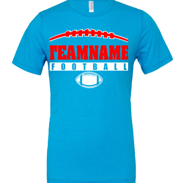 Football Laces Outline - Cotton/Polyester T-Shirt Thumbnail