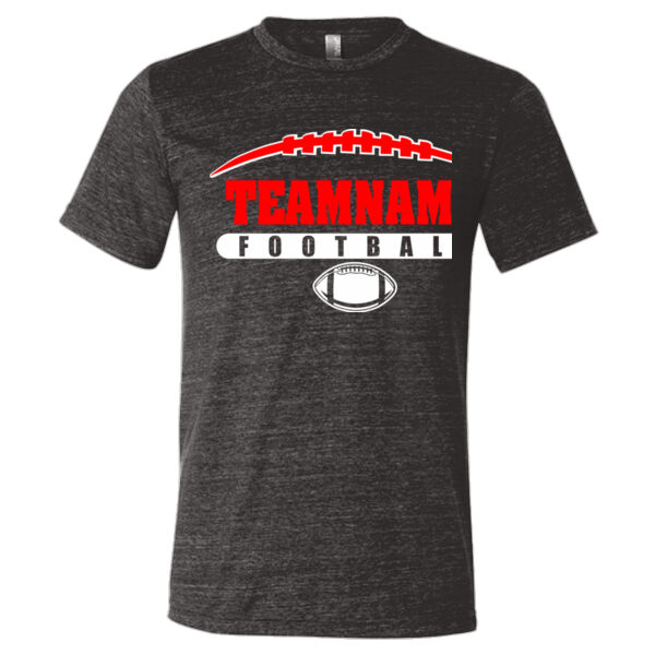 Football Laces Outline - Triblend Short Sleeve T-Shirt Thumbnail