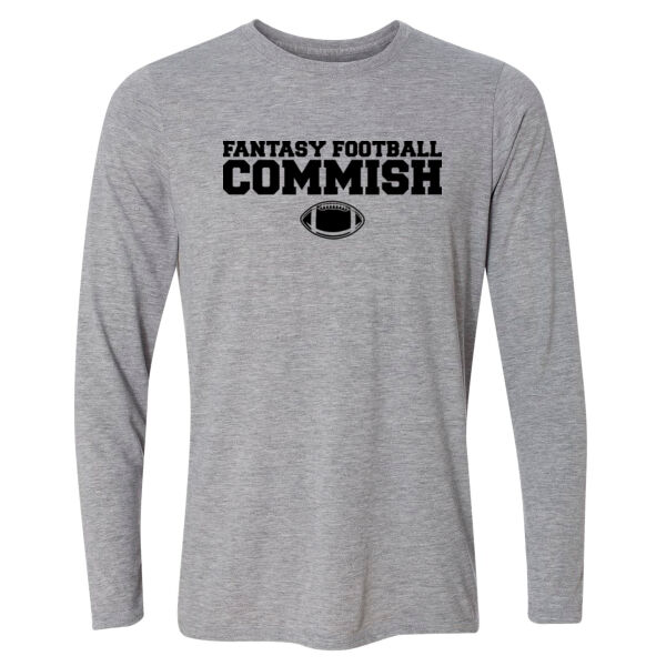 Fantasy Football Commish - Light Long Sleeve Ultra Performance 100% Performance T Shirt Thumbnail