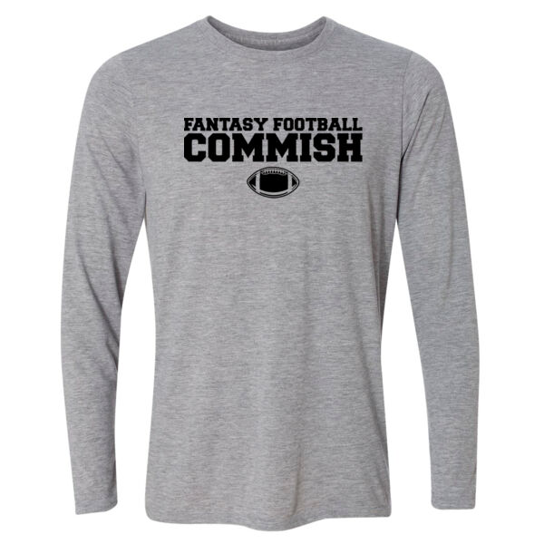 Fantasy Football Commish - Light Youth Long Sleeve Ultra Performance 100% Performance T Shirt Thumbnail