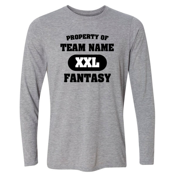 Property Of Fantasy Football  - Light Long Sleeve Ultra Performance 100% Performance T Shirt Thumbnail