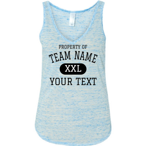 Custom Property of Any Sport  - Ladies' Flowy V-Neck Tank Thumbnail