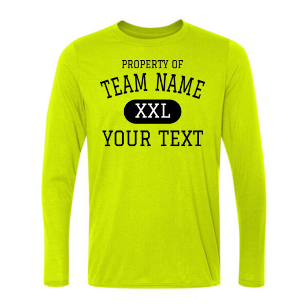 Custom Property of Any Sport  - Light Long Sleeve Ultra Performance 100% Performance T Shirt Thumbnail
